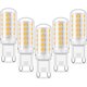 thumbnail image 1 of Bombilla LED G9 - Equivalente a 3 W, halógena G9 de 33 W y 40 W, 105-115 lm/W, minilámpara, blanco frío de 2700 a 6500 K, sin parpadeo, CA de 220 a 240 V, no regulable, paquete de 2, 1 of 3