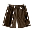thumbnail image 5 of Tear-Away Shorts with Side Snaps for Post-Surgery Recovery - Unisex Cotton Blend Athletic Shorts with Pockets, Ideal for Knee & Hip Surgery, Comfortable Lounge Wear Light Brown M, 5 of 8