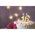 thumbnail image 4 of 16th Birthday Candles,Gold Number 16 Cake Topper for Birthday Decorations Party Decoration, 4 of 5