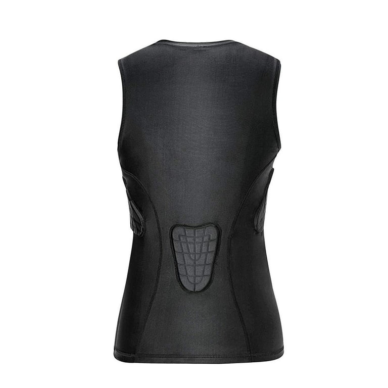Padded Compression Shirts, Chest Protector Heart Guard Sternum