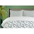 thumbnail image 4 of Ambesonne Shells Duvet Cover Set, Florida Fighting Conch, Queen, Dark Blue and White, 4 of 6