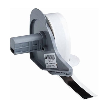 Brady ContinuousLabelStock,Black,Gloss,1/2inW M7C-500-595-BK