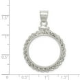 thumbnail image 3 of Sterling Silver 21.1 x 2mm $0.05 Rope Coin Bezel Pendant, 3 of 3