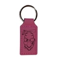 thumbnail image 2 of Keychain - Rectangle - Beehive - Leather, 2 of 4