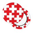 thumbnail image 2 of Disketp Red Cross 1 Funda Redonda para Taburete, Funda de Cojín para Silla de Bar Suave y Elástica-12 inch, 2 of 7