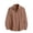 Orange, variant on GUZOM Mens Gauze Long Sleeve Button Down Shirt, Lightweight Breathable Wrinkle Resistant, Relaxed Fit Curved Hem Casual, Solid Khaki,Size L