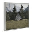 thumbnail image 4 of Stupell Industries Rustic Cabin Landscape Landscape Painting Gray Framed Art Print Wall Art, 20 x 16, 4 of 10