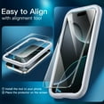 thumbnail image 2 of JETech Screen Protector for iPhone 16 Pro 6.3-Inch with Camera Lens Protector, Easy Installation Tool, Tempered Glass Film, HD Clear, 2-Pack Each, 2 of 7