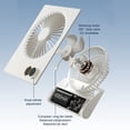 thumbnail image 3 of Ventilador Plano Portátil Escritorio Potente Viento Mini Mesa Circulador Aire Recargable Por USB Con Sincronización Remota Y Ajuste La Velocidad Del Interior Exterior para Oficina, 3 of 9