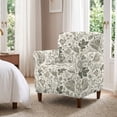 thumbnail image 3 of FKELYI Bohemian Flower Leaf Print Couch Sofa Cover Stretch Armchair Slipcover with Elastic Bottom Soft Furniture Protector Decor for Living Room Home Office, 3 of 7