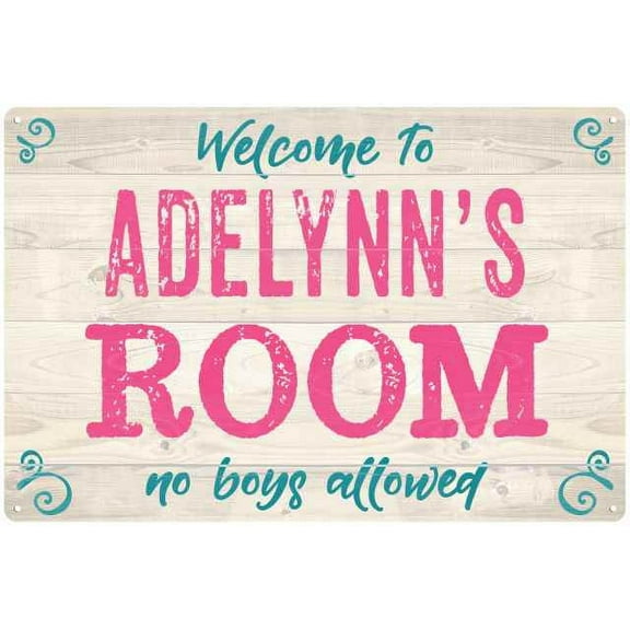 ADELYNN'S Room Kids Bedroom Sign Gift 8x12 Metal Sign 108120089306