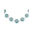 thumbnail image 2 of CTM Circle Stone Beaded Concho Silver Chain Belt Adjustable (Women), 2 of 3
