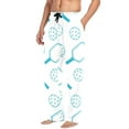 thumbnail image 2 of Pickleball Blue joogoo Men's Pajama Pants Cotton Long Sleepwear Lounge Pants L, 2 of 7