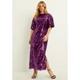thumbnail image 4 of June + Vie Women's Plus Size Sequin Midi Dress, 4 of 4