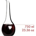 thumbnail image 3 of Riedel Wine Decanter, Black Tie Bliss, One Size, Clear, 3 of 4