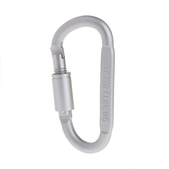 Twist Lock Carabiner Clips, Auto Locking Heavy Duty D Ring Carabiners Clip for Climbing Rappelling, D Shaped Carabiner