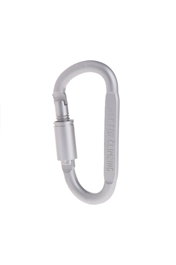 Twist Lock Carabiner Clips, Auto Locking Heavy Duty D Ring Carabiners Clip for Climbing Rappelling, D Shaped Carabiner