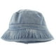thumbnail image 3 of GOOHOCHY 1pc sombrero de cucharón sombrero de algodón retro denim gorra verano sombrero de sol al aire libre cabeza, 3 of 7