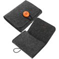 thumbnail image 2 of Essential Oil Carrying Case Small Essential Oil Storage Bag Portable Travel-Friendly Dark Grey 13.40X10.00X3.00CM 2Pcs, 2 of 4