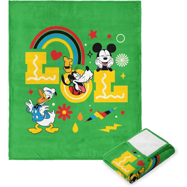 Mickey Mouse Silk Touch Throw Blanket, 50" x 60", All The Friends