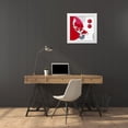 thumbnail image 3 of Gruhn, Nicole 12x12 White Modern Wood Framed Museum Art Print Titled - Red Bamboo Sanke, 3 of 4