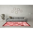 thumbnail image 3 of Ahgly Company Machine Washable Indoor Rectangle Abstract Red Modern Area Rugs, 2' x 3', 3 of 4