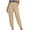 Khaki, variant on Utoimkio Women's Straight Leg Linen Pants Summer Casual Loose High Waisted Lounge Pants for Women with Pockets