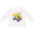 thumbnail image 3 of Inktastic The Sweetest Boy with Bee and Honey Combs Boys or Girls Long Sleeve Toddler T-Shirt, 3 of 5