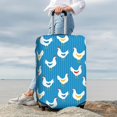 thumbnail image 3 of Lsque Cartoon Chicken Printed Luggage Cover, Travel Luggage Protector,Scratch and Dirt Resistant, Fits 18-32 Inch Luggage -, 3 of 9