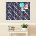 thumbnail image 3 of PinPix 40x30 Custom Cork Bulletin Board Vintage Japanese Floral Navy Poster Board Has a Fabric Style Canvas Finish, Framed in Vintage Japanese Floral Navy, by ArtToFrames (PinPix-1542), 3 of 5