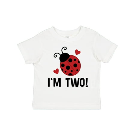 

Inktastic Ladybug 2nd Birthday Cute 2 Year Old Gift Toddler Toddler Girl T-Shirt