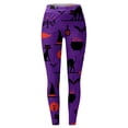 thumbnail image 4 of TGPMGRZ High Waisted Halloween Leggings for Women Fashion Printed, S-XXL, 4 of 4