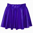 thumbnail image 4 of Kids Girl Shinny Metallic Skater Skort Ballet Dance Athletic Mini Skirt Dancewear, 4 of 4