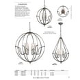 thumbnail image 4 of ELK Lighting Stanton 5 Light Chandelier In Weathered Zinc With Brushed Nickel Accents (11842/5), 4 of 4