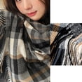 thumbnail image 4 of Women Scarfs,Women Scarfs Wrap with Tassel Family,Thick Warm woman Plaid Blanket Fashion,Winter Scarf Soft Large for Cold Weather,Long Shawl Foldable Holiday Gift Fashionable,Dress Shawl Hugo Bufandas de mujer, 4 of 10
