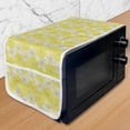 thumbnail image 1 of Yellow Flower Microwave Oven Cover, Fresh Garden Pattern with 2 Shaded Motifs Lively Summer Pattern, Water Resistant Organizer with Pockets for Kitchen, 36" x 12", Yellow Cream, by Ambesonne, 1 of 4