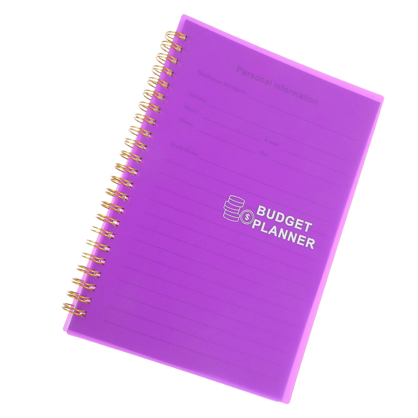 CTIRCHIU Budget Ledger Book Household Notebook Purple 1Set