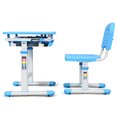 thumbnail image 3 of Topbuy Enfants Multifonctions Étude Dessin Hauteur Réglable Chaise de Bureau Ensemble Bleu, 3 of 10