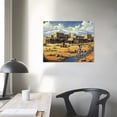 thumbnail image 3 of Nawypu New Mexico, View of the Entire Pueblo de Taos (Art Print, Travel Poster Wall Decor), 3 of 4