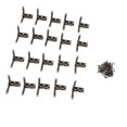 thumbnail image 1 of AMLESO 2X 20pcs 90 Degree Support Spring Hinge Door Hinges for Jewelry Box Bronze, 1 of 8