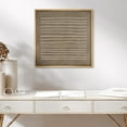 thumbnail image 2 of PixonSign Framed Canvas Wall Art Geometric Grunge Dark Line Art Minimal Pattern Print Abstract Fine Art Decorative Artwork Relax/Zen Nordic for Living Room, Bedroom, Office - 24"x24" Natural, 2 of 5