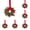 Red, variant on 5PC Christmas Norfolk Pine Kitchen Cabinet Wreaths, 10.6 Inch Mini Wreaths with Red Berries and Ribbon Bows for Door, Window, Wall, Farmhouse Holiday Decor
