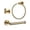 Gold, variant on WOWOW 3 -Piece Bath Hardware Set with Mounting Hardware with Towel Ring, Toilet Paper Holder, and Towel Hook in Brushed Nickel