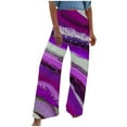 thumbnail image 2 of SMihono Pantalon en Lin pour Femmes Mode Grande Taille Décontracté Ample Confortable Imprimé Taille Haute Pantalon de Loisirs Pantalon de Yoga Pantalon Large pour Femmes, jusqu'à 65 % de Réduction!, 2 of 5
