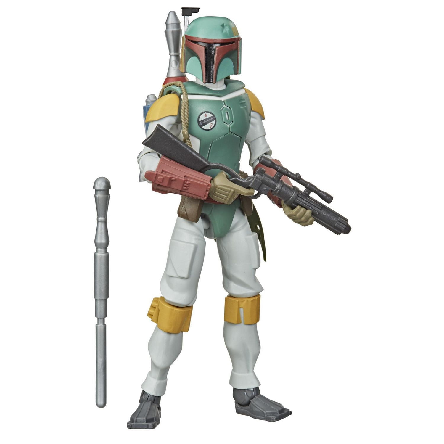 Star Wars Galaxy of Adventures Boba Fett Toy 5-inch Scale Action Figure with Fun Projectile Feature, Toys for Kids Ages 4 and Up