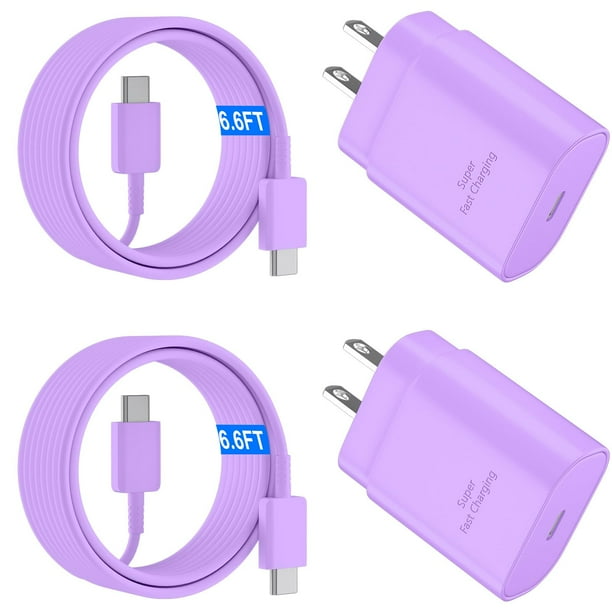 Cargador rápido USB C Ubearkk 25W para Samsung Galaxy S25/S24