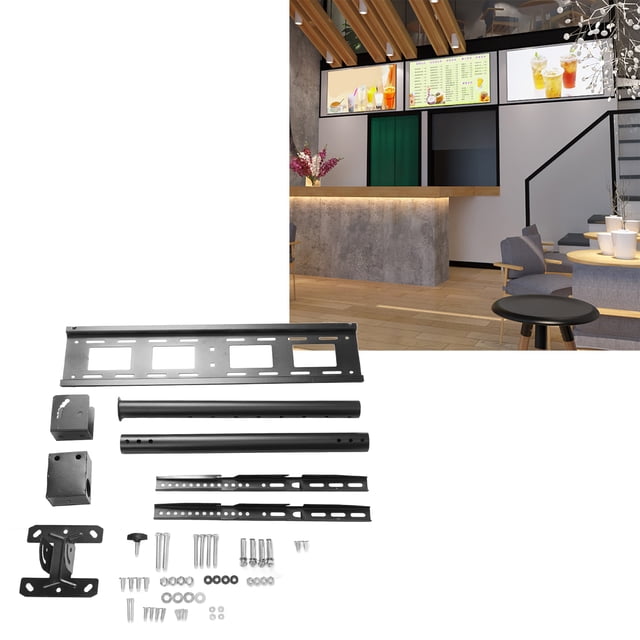 Soporte De Techo Para TV, Soporte De Montaje Para TV, Hoja Laminada En Frío Ajustable De Fácil Operación Para Televisores De 32 A 85 Pulgadas Para Oficina Para Dormitorio