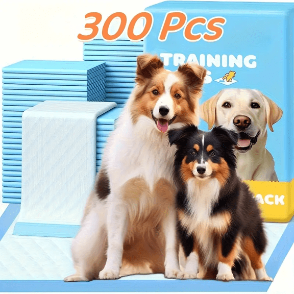 Thickened Highly Absorbent Pet Training Pads, 300 Count