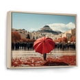 thumbnail image 2 of Designart "Of Metropolis Greece Glimpses wall art" People Floater Framed Wall Art Print, 2 of 7