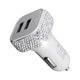 thumbnail image 3 of Scienceny Enchufe del de coche de coche de diamante hecho a mano Accesorios de coche de coche USB de cristal ostentoso Vehículos, repuestos y accesorios Mis No. 4 Scienceny VI008713-04, 3 of 6